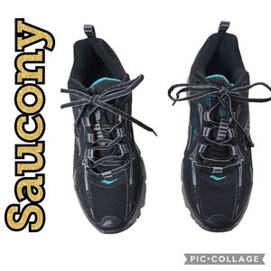 SHOES Comfort SAUCONY Grid Ramble TR3 Bla ck/Grey/Teal Womens Size 8